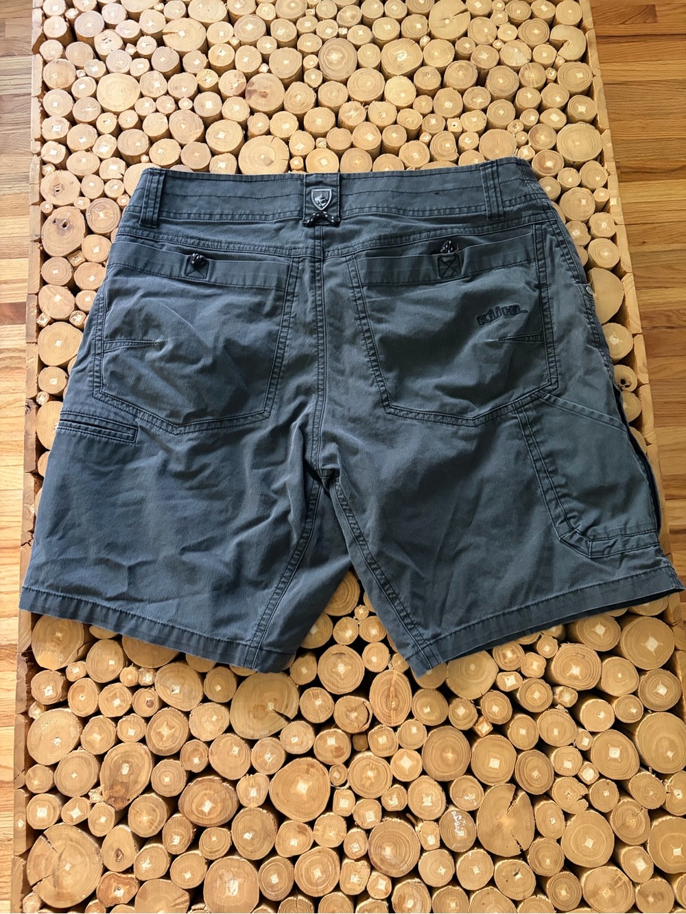 Men's Casual Cargo Shorts in Dark Slate Blue - Picture 2 of 6
